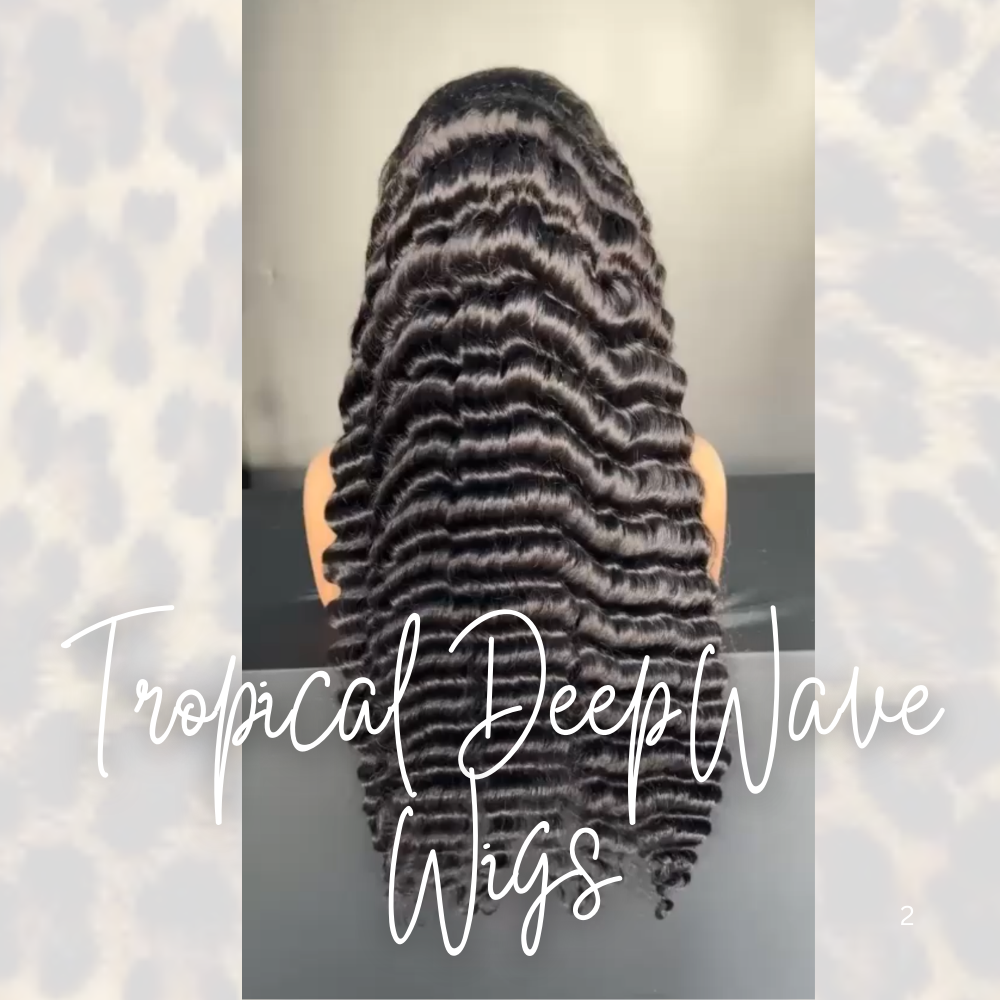 Tropical DeepWave 13x4 Hd Full Frontal Wigs